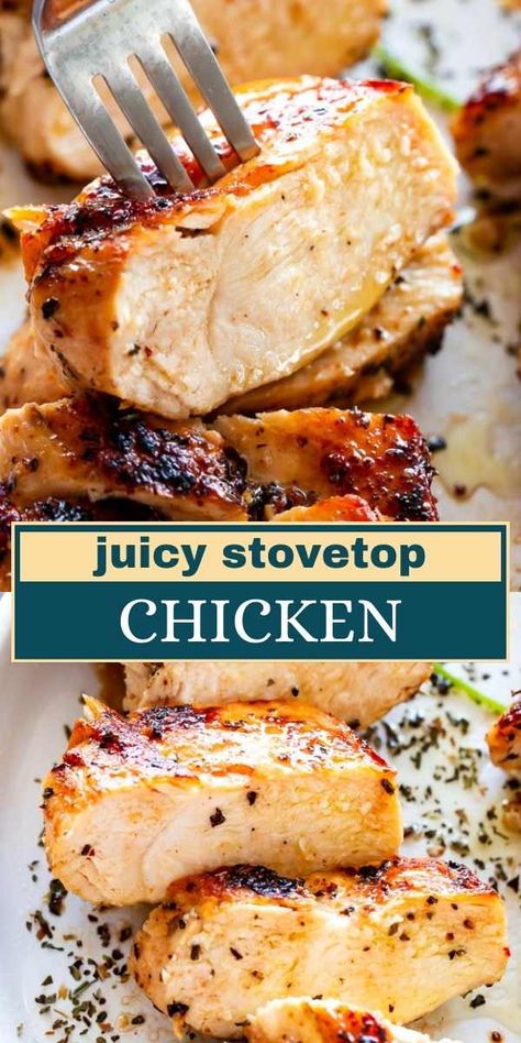 Grilled Chicken On Stove, Pan Cooked Chicken Breast, Stove Top Chicken Breast Recipes, Tender Chicken Breast Recipes, Boneless Chicken Breast Recipes Easy, Juicy Chicken Breast Recipes, Stove Top Chicken Breast, Pan Chicken Breast, Quick Chicken Breast Recipes