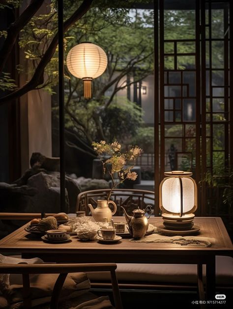 Green House Aesthetic, Tea Room Interior, Chinese Tea Room, Japanese Tea Room, Chinese Tea House, Decent Wallpapers, Chinese Home, Japandi Living, Chinese Aesthetic