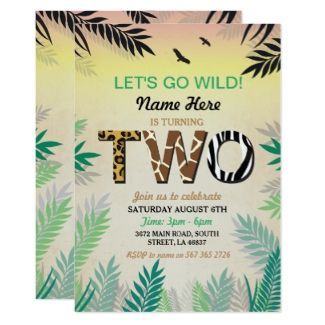 Safari Birthday Invitations, Birthday Party Safari, Jungle Birthday Invitations, Zoo Birthday Party, Animal Birthday Invitation, Jungle Birthday Party, Birthday Invitations Diy, Zoo Birthday, Safari Theme Party