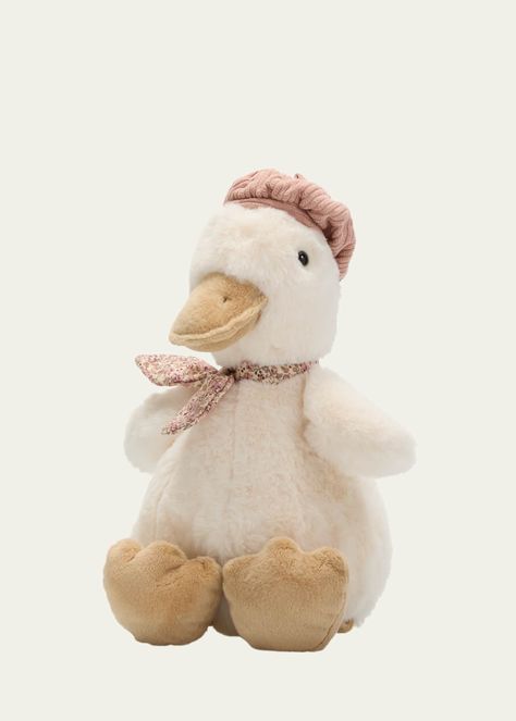 Mon Ami Colette The French Duckling Stuffed Toy Girly Stuffed Animals, Jelly Cats Stuffed Animals, Stuffed Animal Tea Party, Favorite Stuffies, Aesthetic Jellycat, Goose Stuffed Animal, Adorable Stuffed Animals, Luxury Wishlist, Pretty Trinkets