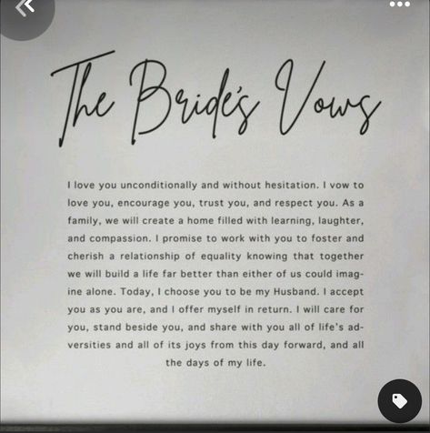 Brides Vows, Simple Wedding Vows, Hanging Decor Wedding, Conversation Ideas, Wedding Vows Quotes, Vows Quotes, Vow Examples, Wedding Vows Examples, Wedding Vows To Husband