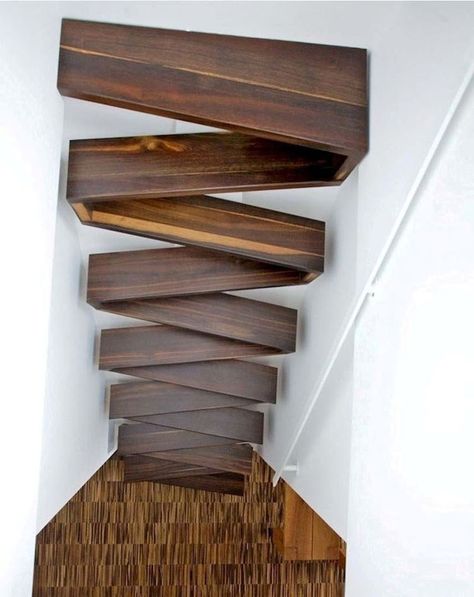 Stair Design Crazy Stairs, Scale Loft, Stairway Makeover, Space Saving Staircase, Tiny House Stairs, Small Space Interior Design, Loft Stairs, Escalier Design, Stairway Design