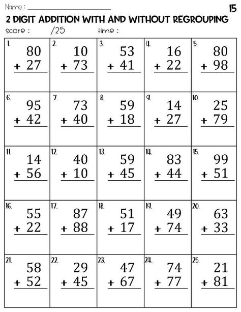 math worksheets Multiplication Timed Test, Two Digit Addition, Adding Worksheets, First Grade Addition, Holiday Math Worksheets, Mental Maths Worksheets, Fun Worksheets For Kids, Math Addition Worksheets, Addition And Subtraction Worksheets