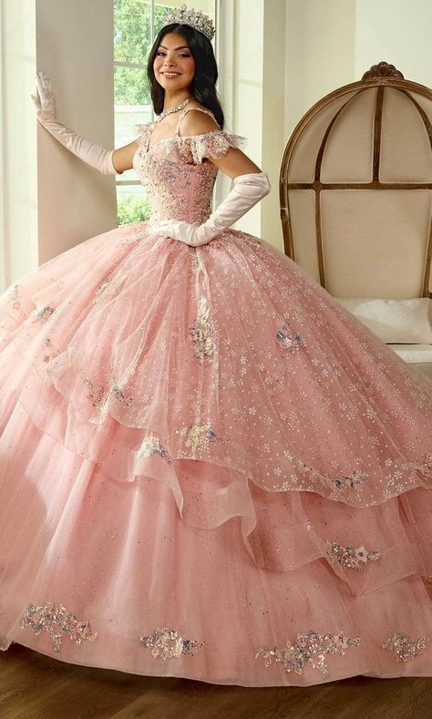 Xv Dresses, Quinceanera Themes Dresses, Pink Sweet 16, Off Shoulder Ball Gown, Tulle Applique, Quinceñera Dresses, Quinceanera Dresses Pink, Pink Ball Gown, Pretty Quinceanera Dresses