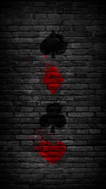 Poker Card Art, Black Poker Cards Wallpaper, Punisher Artwork, Black Hd Wallpaper, Dark Background Wallpaper, Colourful Wallpaper Iphone, Poker Card, Ipad Wallpapers, Iphone Lockscreen Wallpaper