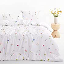 Check this out! Flower Duvet Cover, Grey Comforter, Floral Comforter Sets, Microfiber Bed Sheets, Leaf Print Pattern, Floral Comforter, Lightweight Bedding, Full Bedding Sets, Comforter Bedding Sets