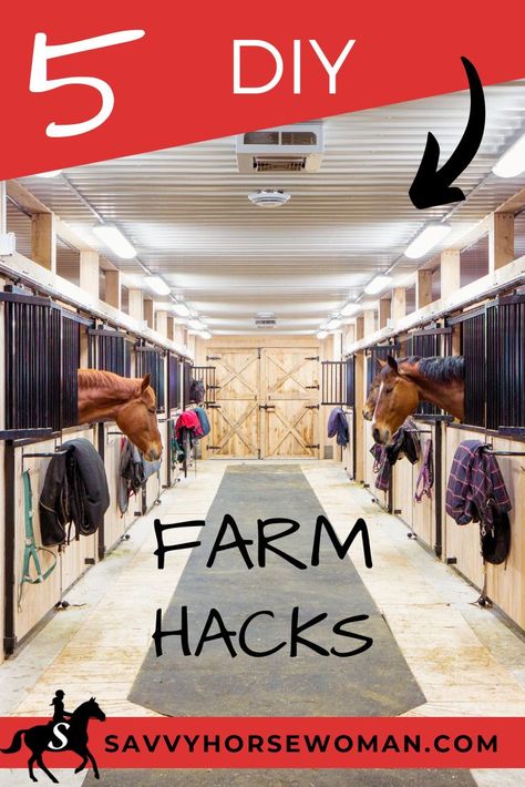 Equestrian Estate Horse Farms, Horse Farm Ideas Stables, Horse Farm Hacks, Horse Hacks Diy Ideas, Diy Stables For Horses, Horse Barn Hacks, Equine Property, Stable Hacks, Beautiful Farms