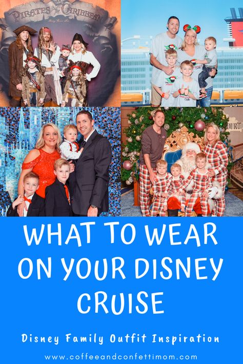 Outfit inspiration for every night from Pirate to Formal and everything in between.  #disneycruise #disneycruiseline #disneyfashion #disneybound #disneybounding #matchingoutfits #disneyfamily #disneyprincess #familypajamas Dcl Pirate Night Outfit, Disney Formal Night, Disney Cruise Pirate Night Outfit Family Vacations, Disney Cruise Pirate Night Outfit Family, Disney Cruise Formal Night, Pirate Night Disney Cruise Outfit Diy, Disney Cruise Dinner Outfits, Disney Cruise Embarkation Day Outfit, Cruise Formal Night Outfit Family