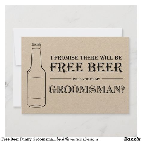 Groomsman Proposal Funny, Spring 2024 Wedding, Groomsman Invite, Asking Groomsmen, Groomsmen Boxes, Bridal Party Groomsmen, Groomsman Card, Groomsman Proposal, Rockabilly Wedding