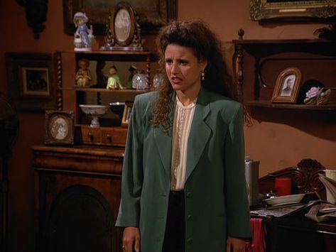 Daily Elaine Benes Outfits Seinfeld Outfits, Elaine Benes Outfits, Elaine Seinfeld, Closet Con Tv, 90s Fashion Icons, Elaine Benes, Fashion Decades, 90s Inspired Outfits, Seinfeld