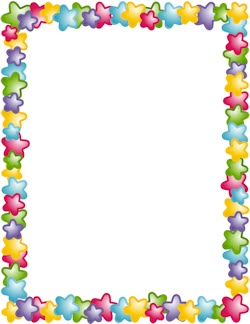 Frontera de la estrella Nanny Binder, Trin For Trin Tegning, Printable Border, Colorful Borders Design, School Frame, Colorful Borders, Page Borders Design, Page Borders, Floral Border Design