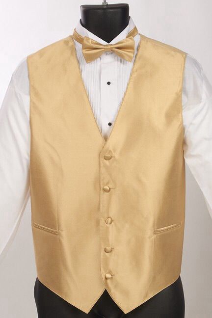 Men's gold tuxedo vest with bow tie Gold Chambelan Suits, Gold Vest Outfit Men, Pink And Gold Chambelanes, Yellow Chambelanes Outfits, Chambelanes Outfits Gold, White And Gold Chambelanes Outfits, Red And Gold Chambelanes Outfits, Gold Chambelanes Outfits, Eunice Core