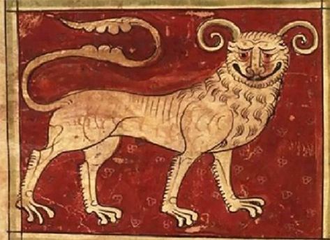 Medieval Artists Were Really Bad At Drawing Lions - 9GAG Medieval Beasts, Medieval Creatures, Medieval Illustrations, Middle Ages Art, Medieval Bestiary, Medieval Drawings, Medieval Artwork, Medieval Paintings, Lion Drawing