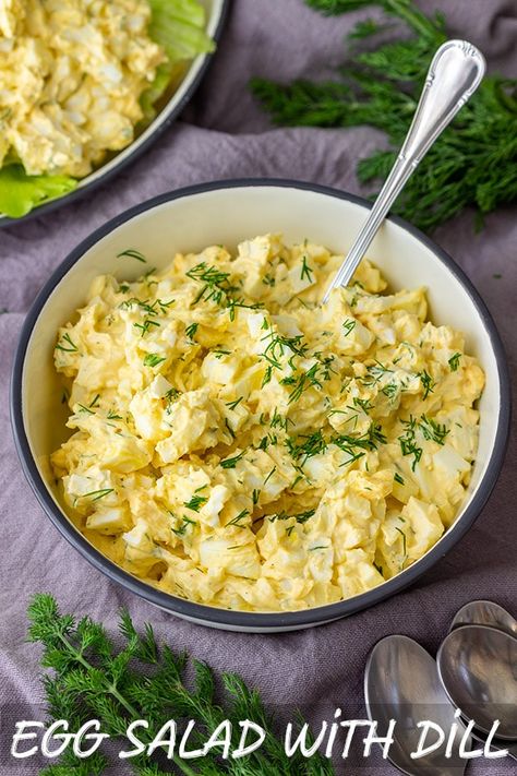 Egg Salad With Dill, Potato Salad With Apples, Egg Salad Recipe Easy, Salad With Dill, Egg Salad Recipe Healthy, Classic Egg Salad Recipe, Potato Salad Dill, Potato Salad Mustard, Best Egg Salad Recipe