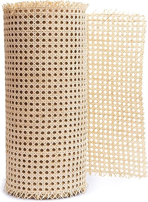 Amazon.com: Mesh Pre-Woven Cane 14" Wide | Rattan Cane Webbing roll | Net Open Weave Wicker Cane Webbing Material for Cabinet, Door (2 FEET) Rattan Webbing, Rattan Cabinet, Ikea Play Kitchen, Cane Webbing, Repurposed Decor, Rattan Cane, Room Divider Doors, Old Chair, Unique Beds