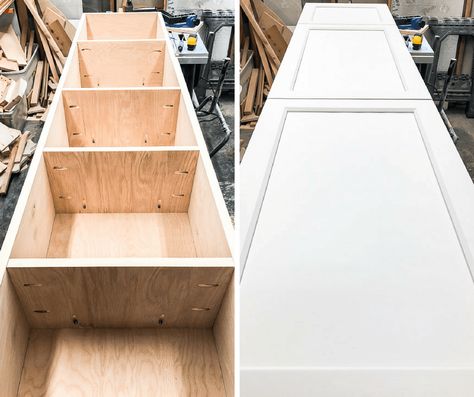 Build A Pantry Cabinet, Build A Pantry, Diy Pantry Cabinet, Shallow Pantry, Building Kitchen Cabinets, Diy Cabinet Doors, Cabinet Office, Built In Pantry, Pantry Cabinets