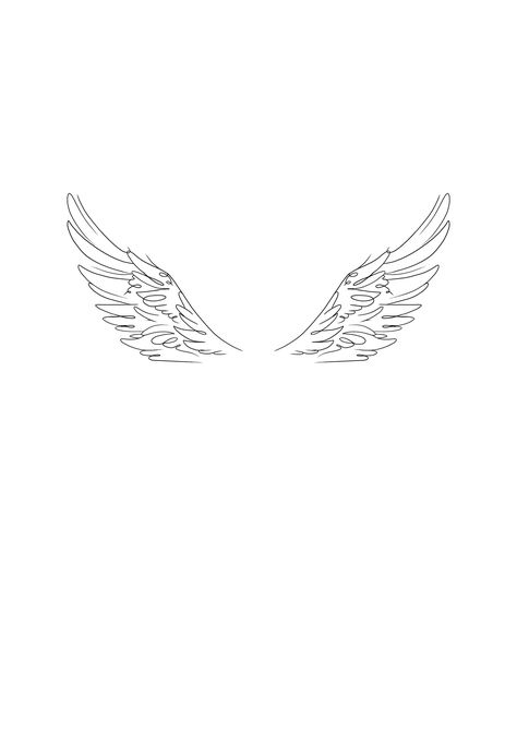 Angle Tattoo, Wing Tattoos On Back, Rib Tattoos For Women, Animal Tattoo Ideas, Pretty Hand Tattoos, Cool Tattoo, Angel Wings Tattoo, Line Art Tattoos, Discreet Tattoos