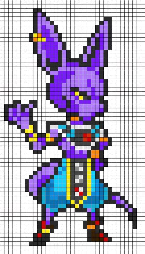 Game Perler Beads, Pixel Art Manga, Pixel Art Dragon Ball, Dragon Pixel Art, Character Pixel Art, Pixel Dragon, Pokemon Pixel Art, Pixel Pokemon, Image Pixel Art