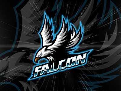 Falcon Mascot Logo by Karthick K Falcon Logo Design, Logan Logo, Falcons Logo, Eagle Artwork, Hawk Logo, Falcon Logo, Yearbook Themes, Esports Logo, Game Logo Design