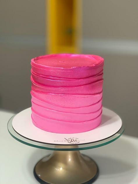 Barbie Pink Birthday Cake, Hot Pink Barbie Cake, Barbie Pink Cake, Pink Disco Cake, Bright Pink Cake, Pink Foods For Party, Hot Pink Birthday Cake, Barbie Cake Birthday, Pink Food Ideas