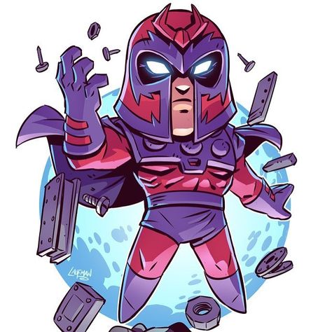 Chibi Magneto - I'll have this NEW print and many more available at @officialfxc Artist Alley booth 388 this week! I will also have copies of RuinWorld 1 & 2, both artbooks and stickers available.... Chibi Superhero, Derek Laufman, Drawing Marvel, Avatarul Aang, Chibi Bts, Chibi Marvel, Marvel Cartoons, Marvel Drawings, Marvel Characters Art