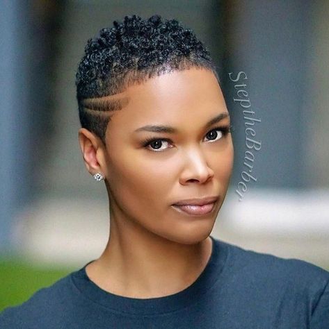 Are you looking for a new hairstyle that is low maintenance and perfect for your natural hair? Short haircuts are a great option for black women who w... Short Natural Haircuts, Short Natural Curly Hair, Black Hair Short Cuts, Shaved Hair Designs, Tapered Natural Hair, Natural Hair Cuts, Natural Hair Short Cuts, 80s Hair, Easy Hairstyles For Medium Hair