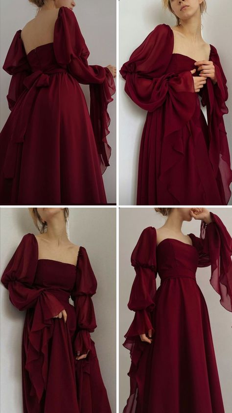 Gaun Koktail, Burgundy Prom, Prom Dress Evening, Cute Dress Outfits, Modest Dresses Casual, Fancy Dresses Long, Fashion Drawing Dresses, Burgundy Prom Dress, Prom Dress Inspiration