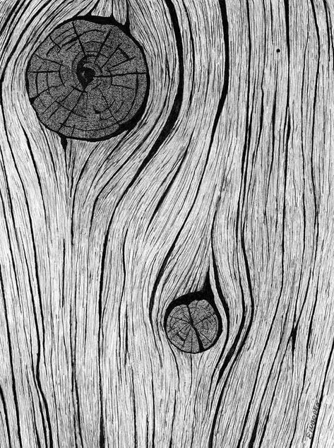 Draw Wood Grain, How To Draw Wood, Drawing Wood, Pen Art Work, Ink Pen Art, Tree Textures, Texture Drawing, Pen Art Drawings, 흑백 그림