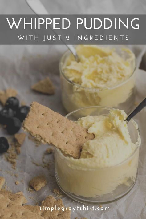 2 Ingredient Mousse Pudding, Dessert Using Vanilla Pudding, Diy Desserts Easy 3 Ingredients, Easy Puddings Quick, Pudding Mix With Cool Whip, Things To Do With Vanilla Pudding, Uses For Instant Pudding, Pudding Whip Cream Dessert, Pudding Mousse Instant