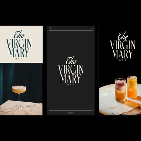 The Virgin Mary Bar project - A Trendy Alcohol-Free Bar Redefining Modern Mixology Brand guideline #ui #website #webdesign #alcoholfree #coktail #branding #sociamedia #instafeed --- Ready for your project: alexlvrs.design@gmail.com Luxury Design Graphic, Luxury Graphic Design, Typography Logo Fonts, Bar Website, Alex Wolff, Social Bar, E Commerce Design, Ui Website, Restaurant Poster