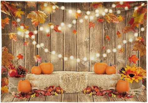 Pumpkin Hay Bale, Fall Photo Booth, Thanksgiving Photography, Diy Fotokabine, Pumpkin Photography, Thanksgiving Party Decorations, Fall Backdrops, Fall Party Themes, Thanksgiving Background