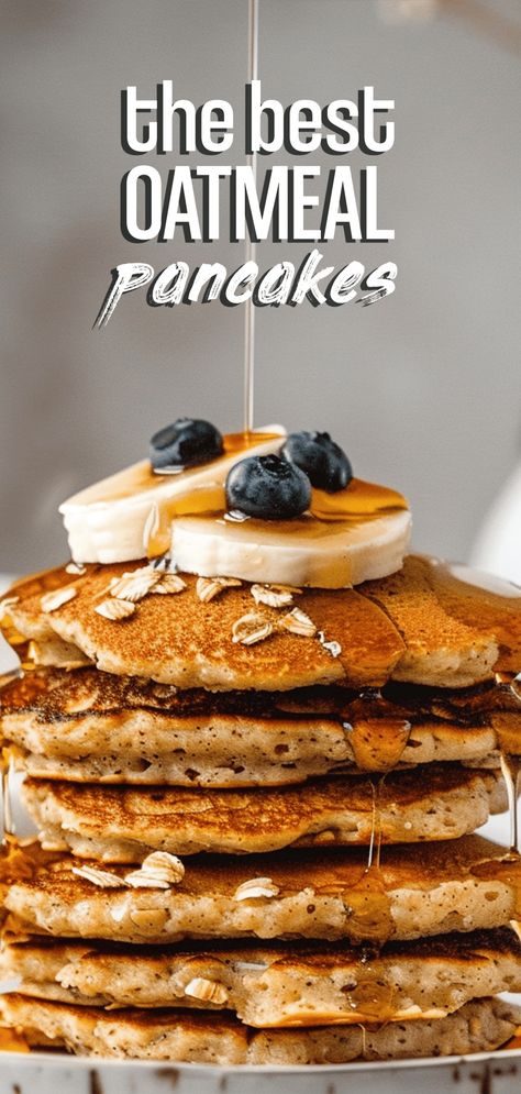 Oatmeal Blender Pancakes [20 Minutes] – Chasety Easy Healthy Oatmeal, Pancake Recipe Healthy Oatmeal, Oatmeal Blender Pancakes, Healthy Oatmeal Pancakes, Healthy Pancakes Easy, Quick Nutritious Breakfast, Oatmeal Pancakes Easy, Oat Pancake Recipe, Quick Pancakes