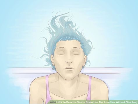 4 Ways to Remove Blue or Green Hair Dye from Hair Without Bleaching Blue And Green Hair, Blue Shampoo, Green Hair Dye, Hair Remedies, Hair Dye, Green Hair, Blue And Green, Dyed Hair, Blue Green