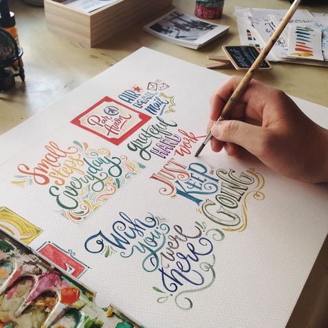 A compilation of watercolor lettering work from July to October 2015 for various projects and personal endeavors. Abbey Sy, Watercolor Hand Lettering, Word Quotes, Hand Lettering Inspiration, Lettering Inspiration, Watercolor Lettering, Creative Lettering, Lettering Styles, Types Of Lettering