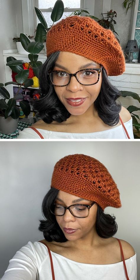 Beret Hat Pattern, Crochet Beret Pattern, Chic Parisian Style, Beret Pattern, Easy Crochet Hat, Hat Patterns Free, Crochet Beret, French Beret, Simple Crochet