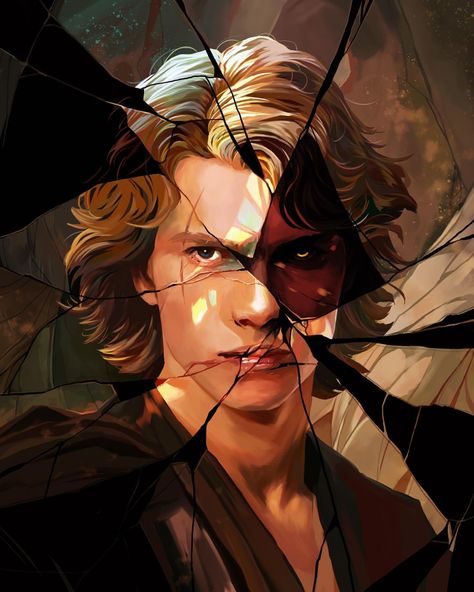 Samantha Dodge | #Starwars #anakinskywalker #jedi #darthvader | Instagram Anakin Pfp, Anakin Aesthetic, Anakin Darth Vader, Anakin Vader, Star Wars Background, Dark Side Star Wars, Star Wars Anakin, Star Wars Love, Cuadros Star Wars