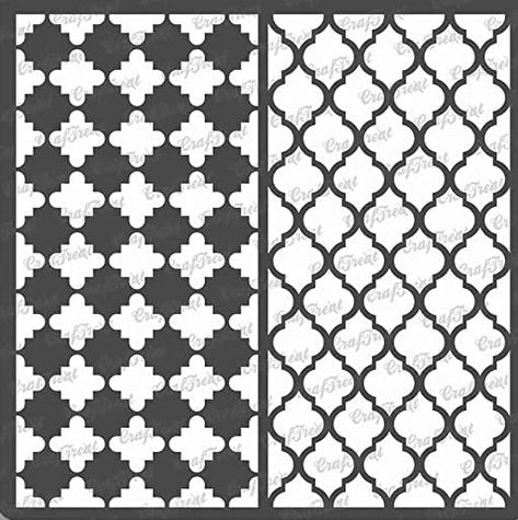 Amazon.com : CrafTreat Moroccan Stencils for Painting on Wood, Canvas, Paper, Fabric and Tile - Moroccan Trellis - 6x6 Inches - Reusable DIY Art and Craft Stencils for Home Decor -Stencil Moroccan : Arts, Crafts & Sewing Trellis Stencil, Tile Moroccan, Craft Stencils, Moroccan Stencil, Stencils For Painting, Mandala Stencils, Moroccan Trellis, Laser Cut Patterns, Painting Templates