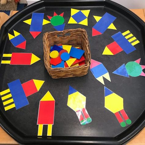 Eyfs Cooking Ideas, Tuff Tray Shape Activities, 4 Sided Shapes Eyfs, Maths Activities Eyfs Tuff Tray, 2d Shapes Eyfs, Tuff Tray Ideas Space, Tuff Tray Maths Eyfs, Preschool Activities Tuff Tray, Space Continuous Provision Eyfs