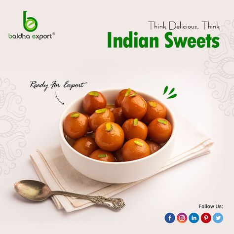 Baldha Export: Indian Sweets Food Chocolate, Food Advertising, Carbohydrate Diet, Indian Sweet, Low Carbohydrate Diet, Food Poster Design, Food Ads, Low Carbohydrates, Indian Sweets