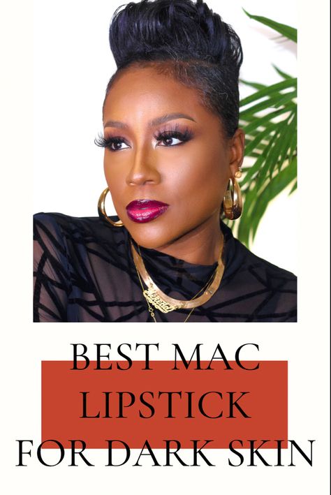 The best of MAC for dark skin, Mac lipstick dark skin, Best Mac lipsticks for dark skin, Mac rebel lipstick on dark skin, Mac pink lipstick for dark skin, Mac lipsticks for dark skin, Mac heroine lipstick on dark skin, Lipstick, Mac cosmetics Mac Lipstick For Dark Skin, Pink Lipstick Mac, Summer Lipstick Colors, Lipstick On Brown Skin, Lipstick Combo, Ombre Lipstick, Mac Makeup Looks, Best Mac Lipstick, Mac Lipstick Shades