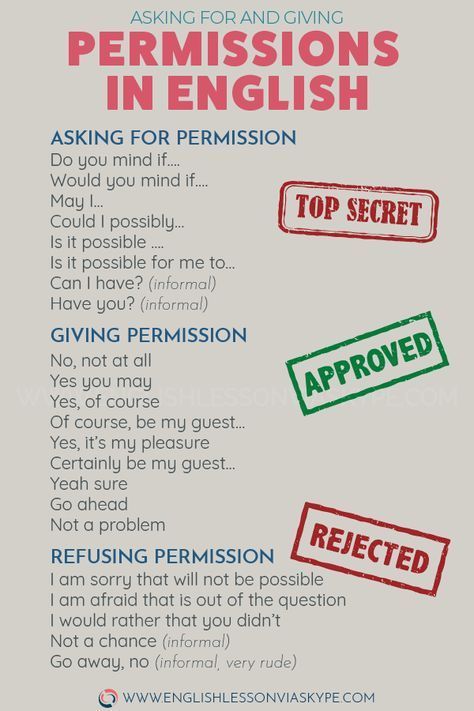 How to Ask for Permission in English. Giving and Asking Permission sentences. #learnenglish #englishlessons #englishteacher #ingles #aprenderingles #englishvocabulary English Learning Spoken, Conversational English, English Vocab, English Verbs, Learn English Grammar, Good Vocabulary, English Language Teaching, English Writing Skills, English Idioms