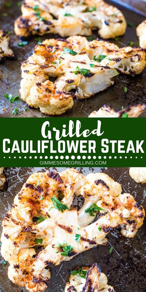 Grilled Meat Ideas Dinners, Flat Top Grill Recipes Vegetarian, Grilling For Vegetarians, Cauliflower Grill Recipes, Cauliflower Steaks Bbq, Cauliflower On The Blackstone, Blackstone Grill Recipes Vegetables, Roasted Cauliflower On The Grill, Blackstone Grill Recipes Vegetarian