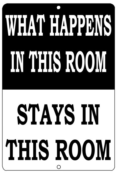 PRICES MAY VARY. Funny Novelty Metal Sign Bedroom Door What Happens In This Room Stays In This Room Perfect Wall Decoration For a Man Cave Bar or Garage Home or Office 2 Holes For Easy Hanging 12" x 8" Aluminum Sign Indoor Or Outdoor Made in the USA Funny Home Decor Bedroom Door Hanging Sign. What Happens IN This Room Stays in This Room Guy Dorm, Guy Dorm Rooms, Funny Warning Signs, Man Cave Wall Decor, Funny Home Decor, Bar Poster, Bar Home, Laser Tag, Man Cave Bar