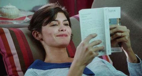 25 stylish French films worth watching | Delicacy Tumblr, Audrey Tautou, French Movies, French Cinema, French Films, Woman Reading, I Want To Know, Digital Book, Film Stills