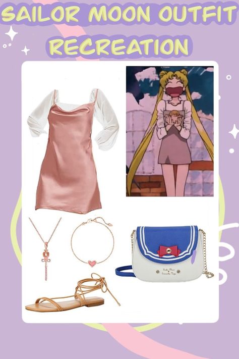 Outfits Inspired By Sailor Moon, Sailor Moon Aesthetic Clothes, Salior Moon Outfits, Summer Anime Outfits, Sailor Moon Core Outfits, Sailor Moon Style Inspired Outfits, Sailor Moon Fits, Sailor Moon Clothing, 90s Anime Inspired Outfits