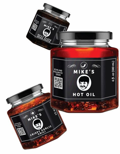 Chili Oil Packaging, Hot Sauce Packaging, Sauce Packaging, Oil Packaging, Black Bean Sauce, Hot Sauces, Black Packaging, The Time Has Come, Chili Paste