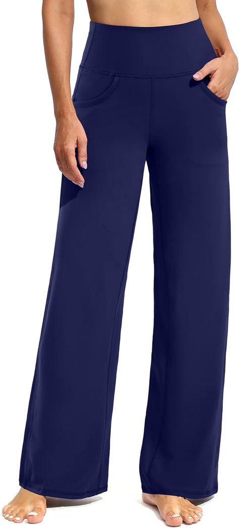 Promover Wide Leg Pants for Women Yoga Pants with Pockets Loose Lounge Sweatpants Petite/Regular/Tall Lounge Sweatpants, Bootleg Pants, Wide Leg Yoga Pants, Woman Yoga, Sweatpants With Pockets, Yoga Pants With Pockets, Wide Leg Sweatpants, Fun Pants, Women Yoga