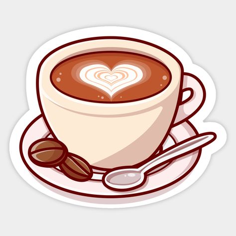 It's coffee time! -- Choose from our vast selection of stickers to match with your favorite design to make the perfect customized sticker/decal. Perfect to put on water bottles, laptops, hard hats, and car windows. Everything from favorite TV show stickers to funny stickers. For men, women, boys, and girls. Coffee Aesthetic Stickers, Coffee Stickers Aesthetic, Coffee Stickers Printable, Cute Coffee Stickers, Cool Stickers For Laptop, Stickers Cafe, Cafe Stickers, Coffee Cup Sticker, Coffee And Love