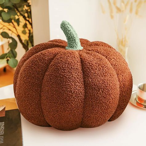 PRICES MAY VARY. Soft and Reliable Material: our decorative pumpkin pillows are made of filled PP cotton, comfortable and soft in touch, breathable and reliable, solid and lightweight, not easy to fade or deform, can serve you for a long time Product Size: pumpkin pillow measures approx. 9/11inch, soft and stretchy and you can easily carry it in your arms; It's big enough to provide you with a warm, cute pumpkin throw pillow to use in your home, car Stylish Design: pumpkin throw pillow is design Pumpkin Plush, Stuffed Pumpkin, Pumpkin Pillow, Pillow Party, Funny Pumpkins, Pumpkin Pillows, Halloween Pillows, Pillow Room, Couch Throw Pillows