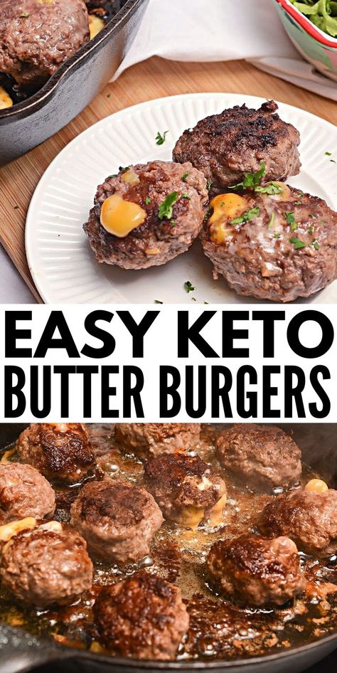 Low Carb Burger Recipes, Keto Hamburger, Hamburger Recipe, Butter Burgers, Low Carb Burger, Keto Burger, Keto Healthy, Breakfast Keto, Breakfast Easy